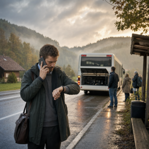 pokvarjen avtobus
